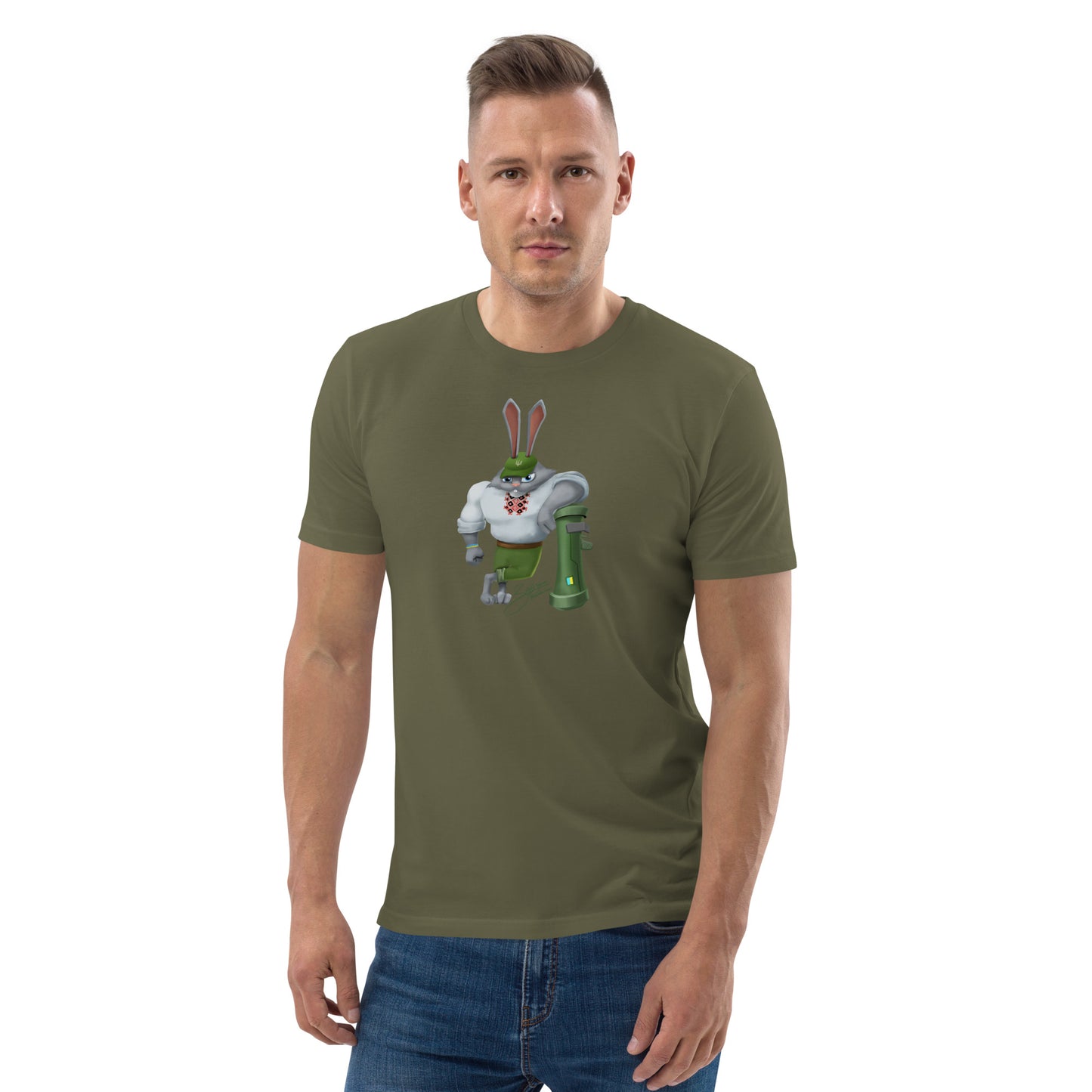 The Rabbit - Зайчик Побігайчик || Unisex organic cotton t-shirt