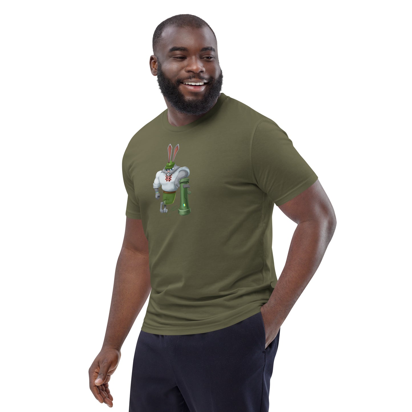The Rabbit - Зайчик Побігайчик || Unisex organic cotton t-shirt