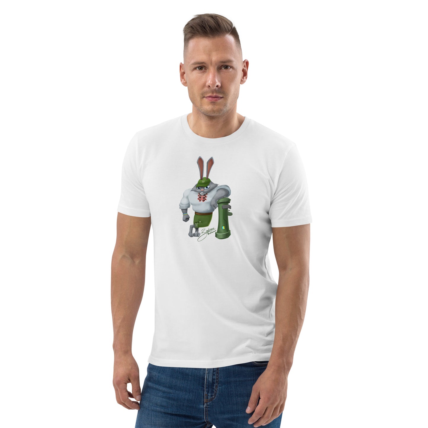 The Rabbit - Зайчик Побігайчик || Unisex organic cotton t-shirt