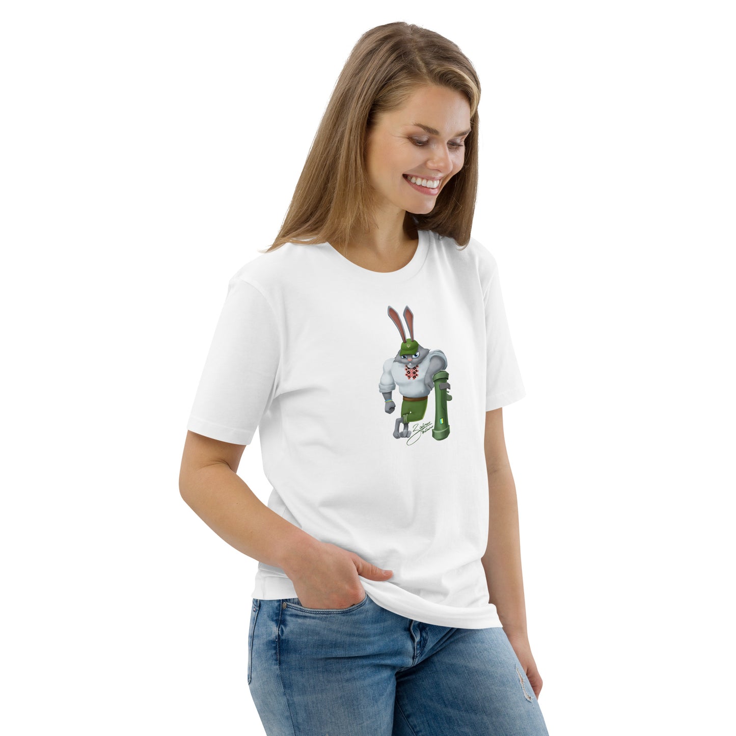 The Rabbit - Зайчик Побігайчик || Unisex organic cotton t-shirt